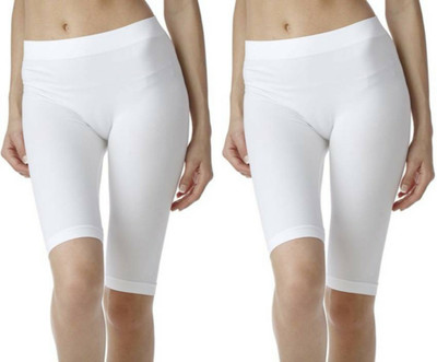 ARSHEEN ADORE Solid Women White Cycling Shorts