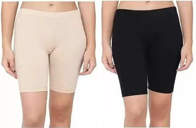 HouseOfCommon Solid Women Multicolor Cycling Shorts