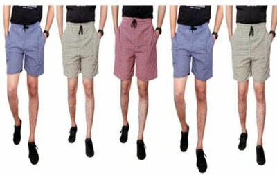 MASSIVE ENTERPRISES Checkered Men Multicolor Boxer Shorts