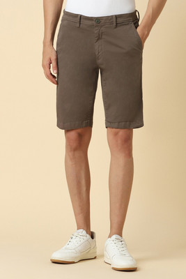 Allen Solly Solid Men Brown Regular Shorts