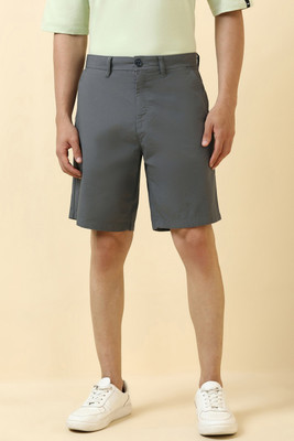 Allen Solly Solid Men Grey Casual Shorts
