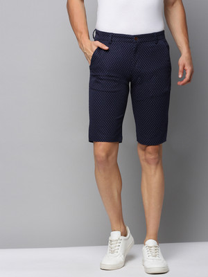 SHOWOFFFF Printed Men Dark Blue Regular Shorts