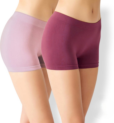 Maitri Solid Women Purple Boxer Shorts