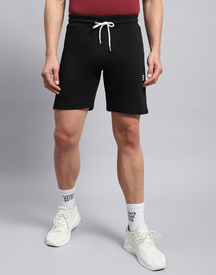 Rock.it Solid Men Black Casual Shorts