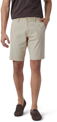 SYLZON Self Design Men Beige Chino Shorts