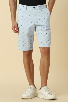 Allen Solly Printed Men Blue Casual Shorts