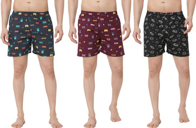 Anlon Printed Men Multicolor Boxer Shorts