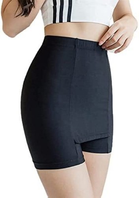 Mistrend Solid Women Black Cycling Shorts