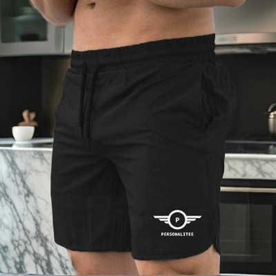 PersonaliTee Solid Men Black Running Shorts