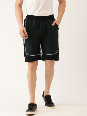 ARISE Color Block Men Black Casual Shorts