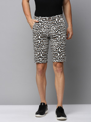 SHOWOFFFF Printed Men White Regular Shorts