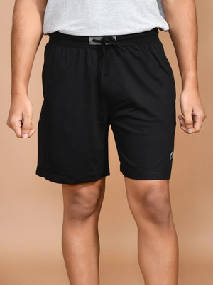 SKYKNIT Printed Men Black Bermuda Shorts