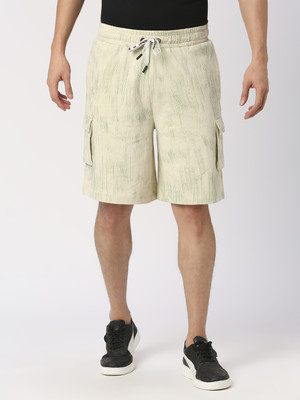 BEING HUMAN Solid Men White Basic Shorts