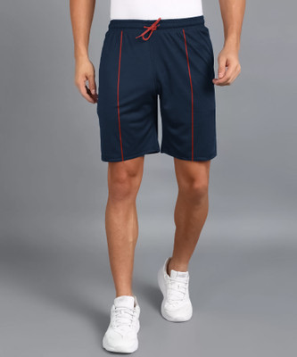 MANIAC Solid Men Dark Blue Basic Shorts