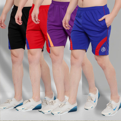 Dia A Dia Striped Men Black, Red, Dark Blue, Purple Bermuda Shorts