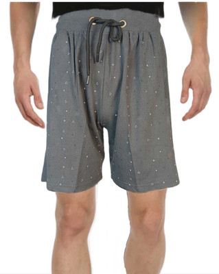 NY9 Printed Men Dark Grey Basic Shorts