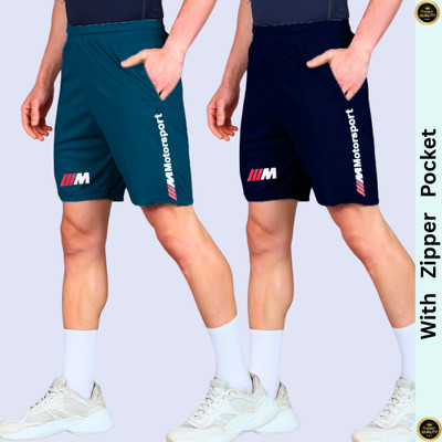RK Costing Printed Men Dark Blue, Blue Regular Shorts
