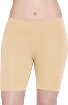 BodyCare Solid Women Beige Cycling Shorts