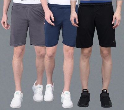 Force NXT Solid Men Multicolor Sports Shorts