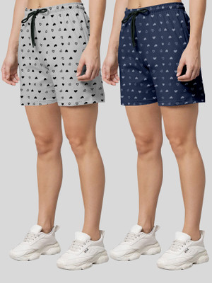 Priyanka Fashion Printed Women Multicolor Regular Shorts