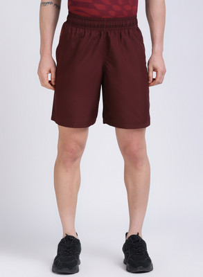UNDER ARMOUR Solid Men Maroon Basic Shorts
