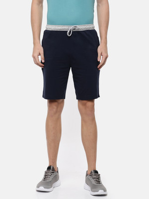 Macroman M-Series Solid Men Blue Basic Shorts