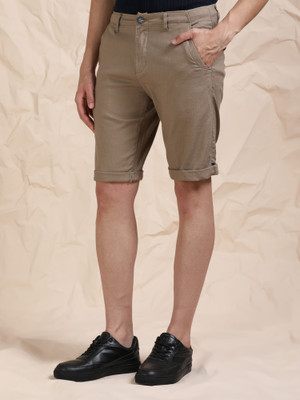 bEEVEE Solid Men Brown Casual Shorts