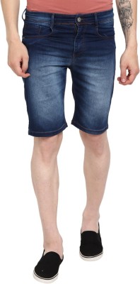 V-MART Solid Men Denim Blue Denim Shorts