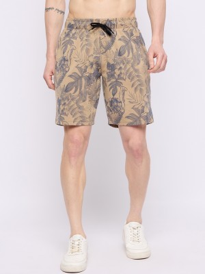 GET GOLF Printed Men Beige Casual Shorts