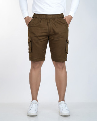 MUNNZ Solid Men Brown Cargo Shorts