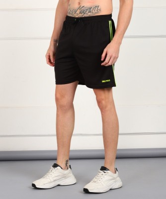 BEPRO Solid Men Black Sports Shorts