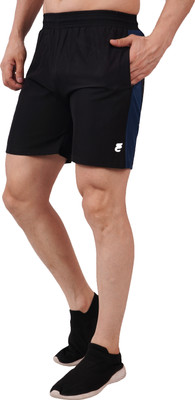 Fashion Crown Solid Men Black Basic Shorts, Cycling Shorts, Regular Shorts, Sports Shorts