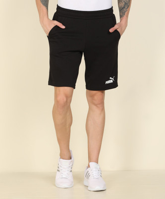 PUMA Solid Men Black Regular Shorts