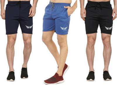 ASR Solid Men Multicolor Sports Shorts