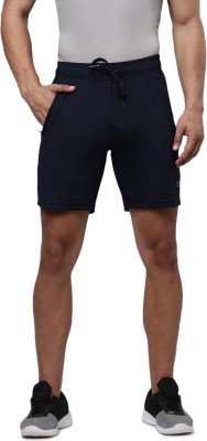 Sporto Solid Men Dark Blue Sports Shorts