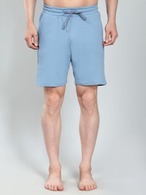 Ninos Dreams Solid Men Light Blue Regular Shorts