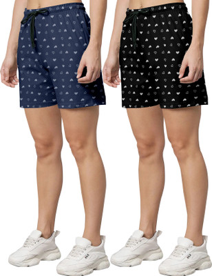 Tapasya fashion Printed Women Multicolor Regular Shorts