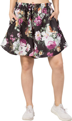 Fflirtygo Printed Women Multicolor Beach Shorts