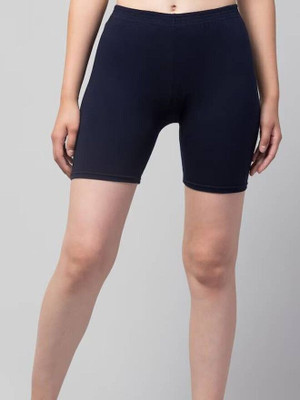 HiRRuX Solid Women Blue Sports Shorts