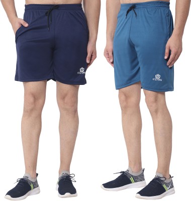 EnStore Self Design Men Multicolor Basic Shorts
