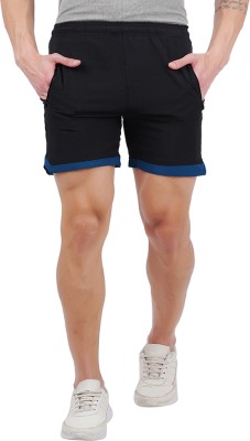 Blacktail Solid Men Black Night Shorts