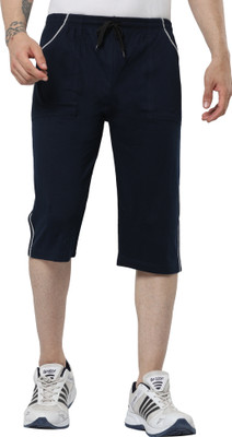SURYA MAX Self Design Men Black Bermuda Shorts
