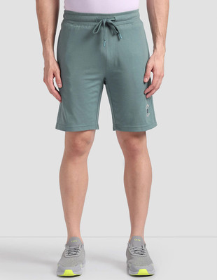 U.S. POLO ASSN. Solid Men Green Regular Shorts