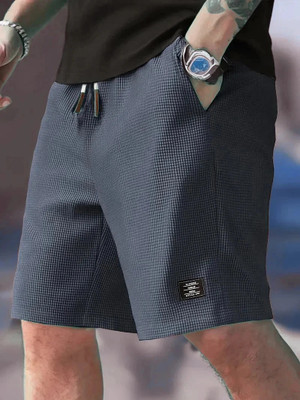 sti Solid Men Dark Grey Regular Shorts