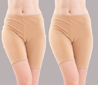 ARSHEEN ADORE Solid Women Beige Basic Shorts