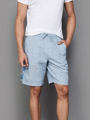 Fame Forever by Lifestyle Solid Men Blue Regular Shorts