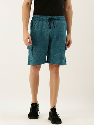 HouseOfCommon Solid Men Light Blue Casual Shorts