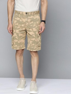 INDIAN TERRAIN Printed Men Brown Cargo Shorts