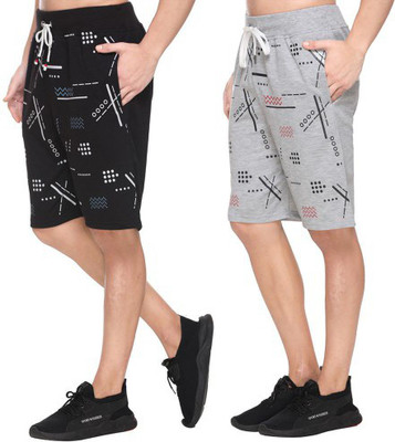 Basis Printed Men Multicolor Regular Shorts