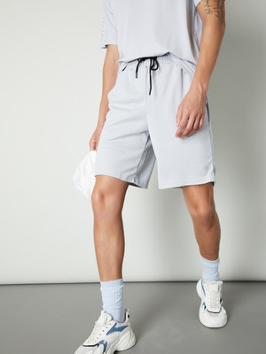 MAX Solid Men Grey Sports Shorts